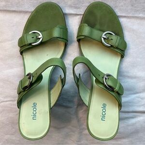 Nicole woman platform slide wedge sandal